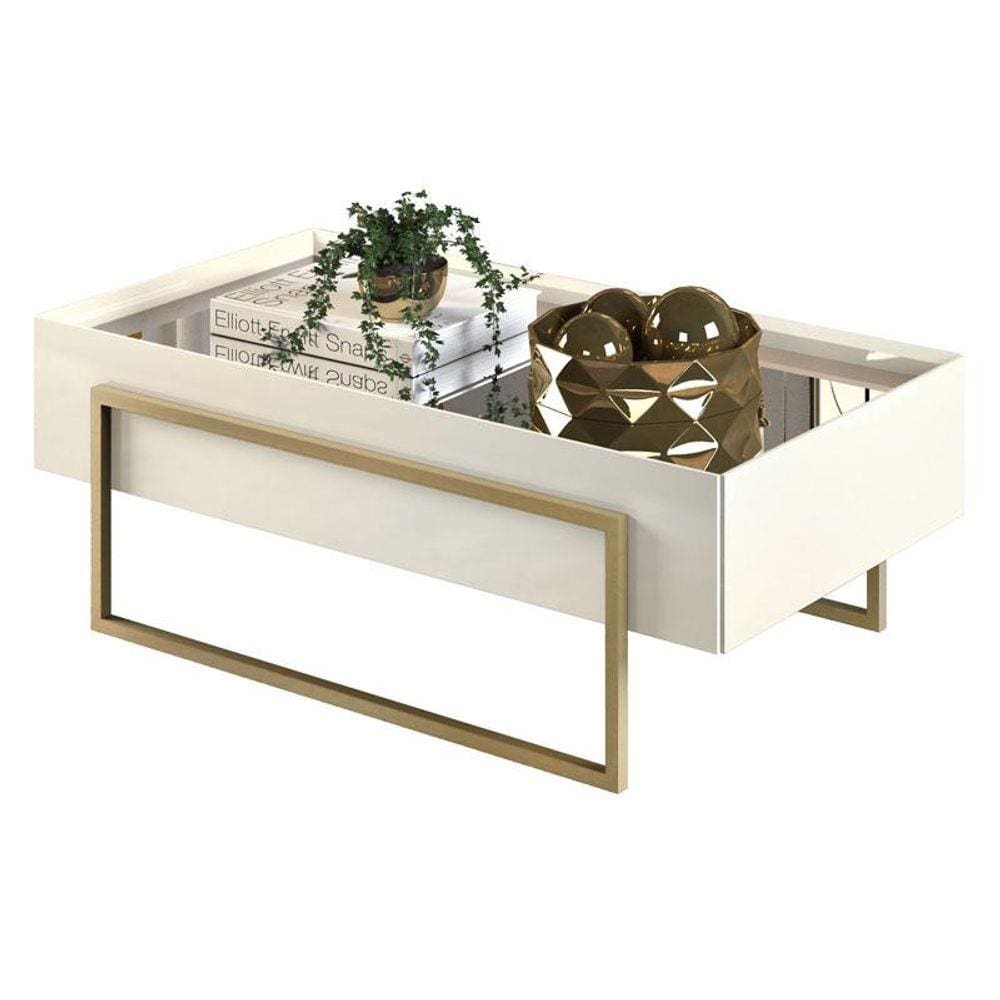 Mesa de Centro Petri Off White - DJ Móveis