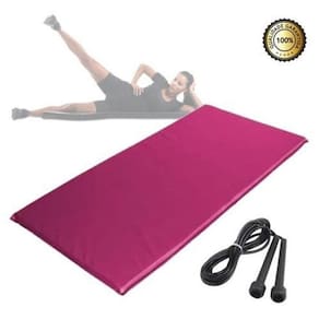 Colchonete De Academia Em Espuma + Corda De Pular Fitness