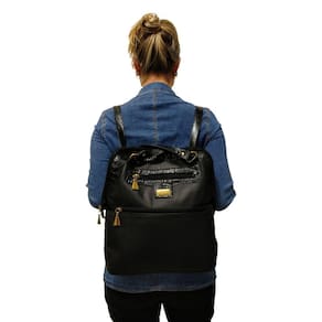 Mochila Bolsa Topgrife Couro Preto
