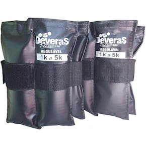 Tornozeleira Peso Ajustável 1 kg até 5 kg - Caneleira 5 kg Peso para Academia