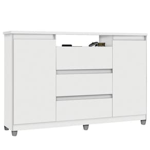 Cômoda Vênus 3 Gavetas Branco Primus Móveis Quarto