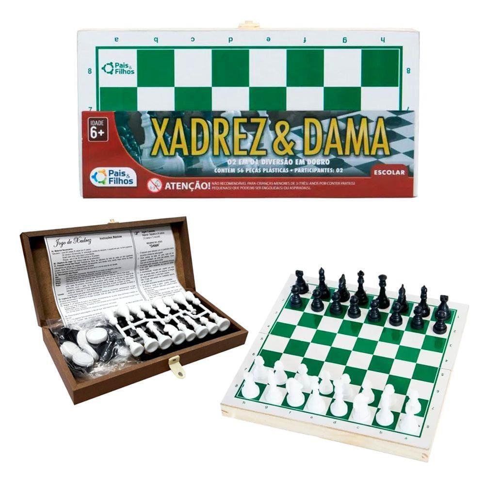 Jogo de tabuleiro magnetico 5 em 1 xadrez dama ludo 2 medio chess