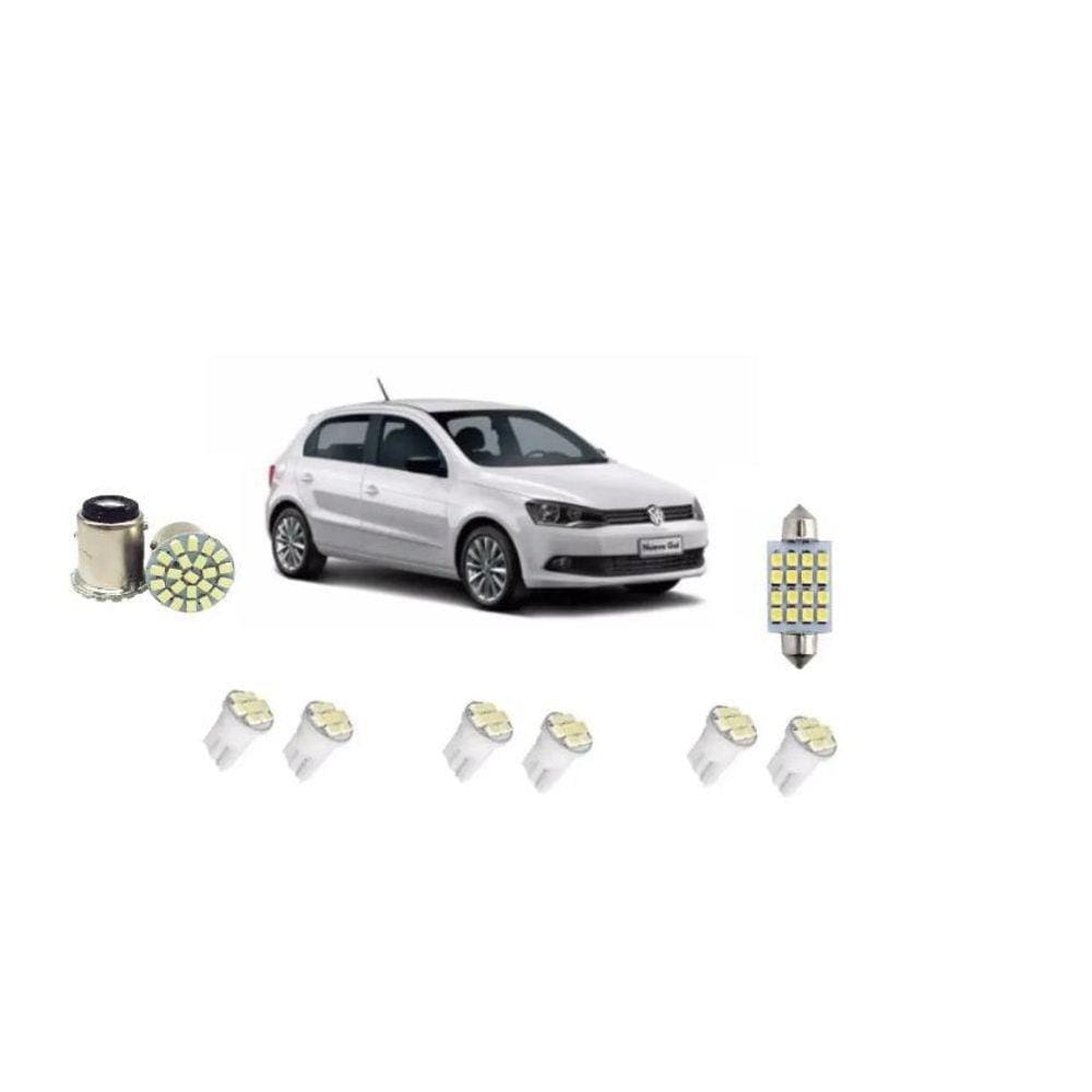 Kit Lâmpada Leds Vw Gol G6 G7 G8