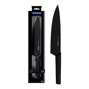 Faca De Corte Tramontina Chef 8 Polegadas Preta Inox Nygma