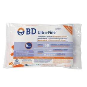 Seringa Para Insulina 50Un 06 X 0,25 10Un Ultra-Fine - Bd