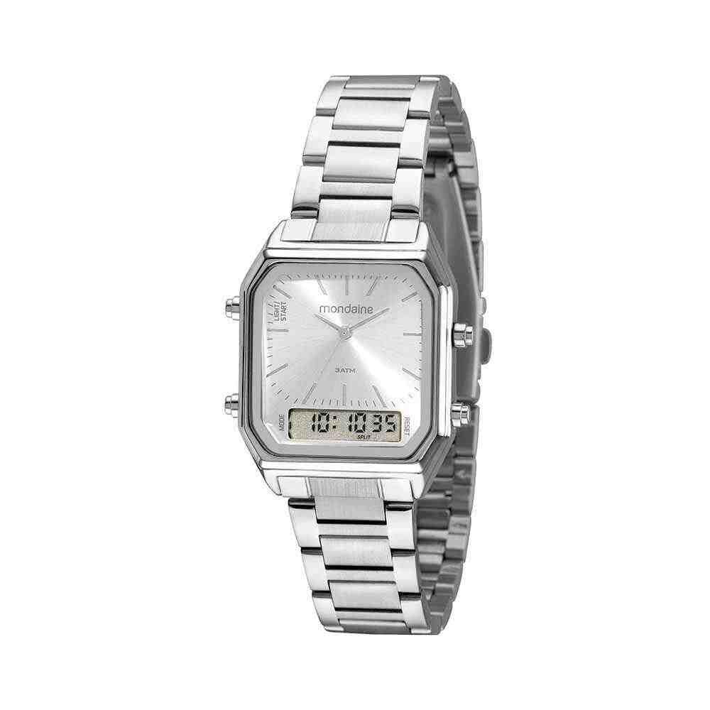 Relógio Mondaine Feminino Anadigi Prata 32216L0MVNE3