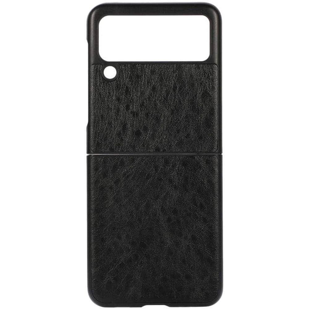 Capa Capinha Galaxy Z Flip 3 Tipo Leather Luxo Case Impacto