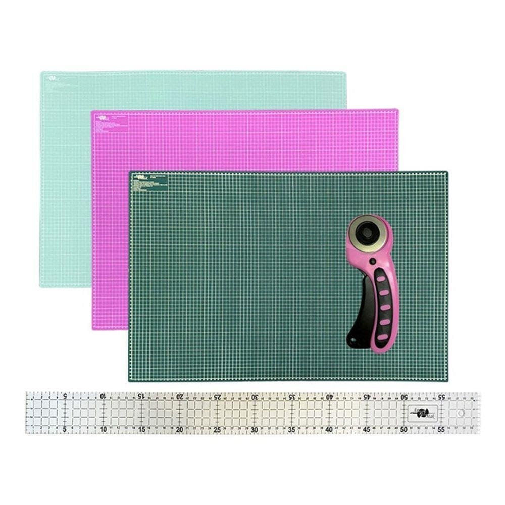 Base Apoio Mesa para Corte 90x60 Cortador Rosa 45 Régua 5x60
