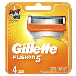 Carga Gillette Fusion 5  Com 4 Unidades