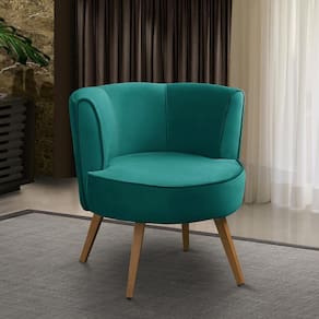 Poltrona Para Sala Decorativa Isa Suede Tiffany Adonai Estofados