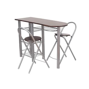 Conjunto Mesa Auxiliar 2 Cadeiras Dobráveis