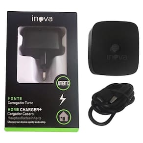 Carregador Celular Bivolt V8 TURBO K02 com Cabo - Inova
