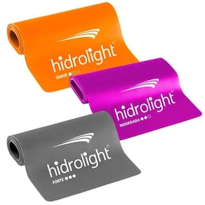 Kit Faixa Elástica Thera Band Hidrolight 3 Intensidades