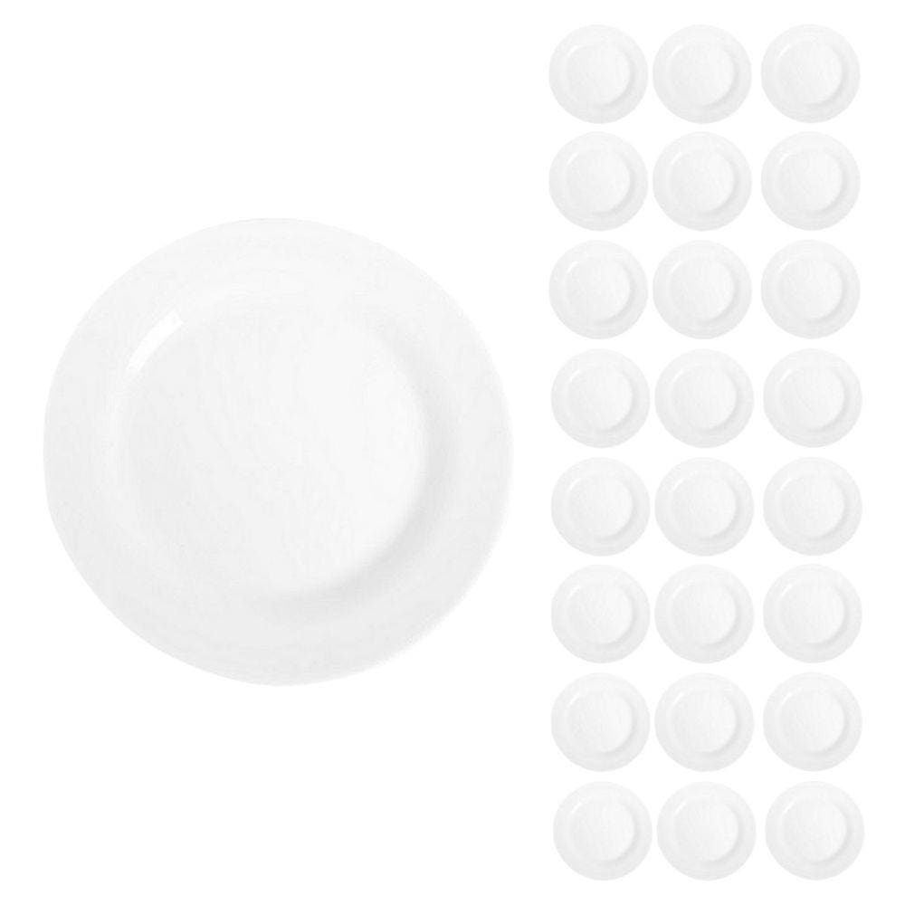 Kit 24 Pratos 27cm Redondos Raso Refeição Menu Luxo Duralex