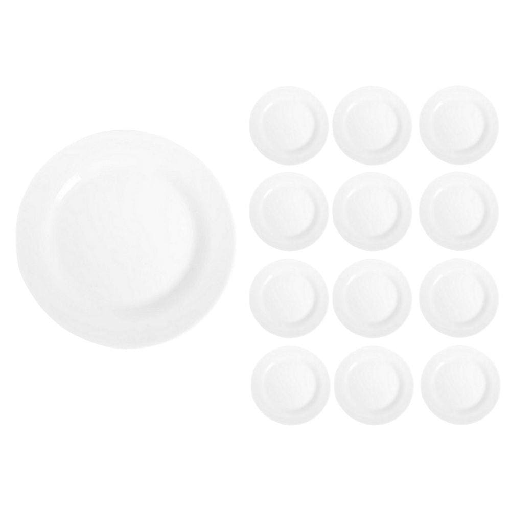 Kit 12 Pratos 27cm Redondos Raso Refeição Menu Luxo Duralex