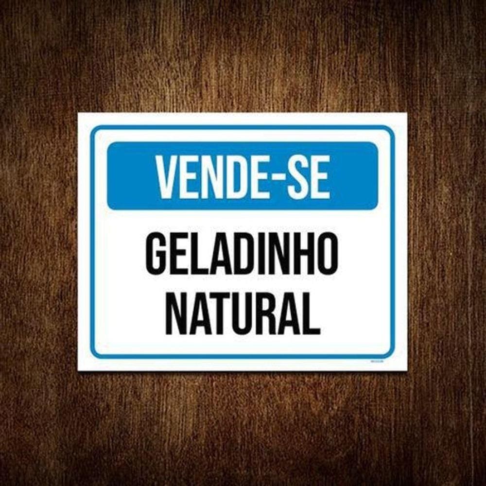 Placa de vende se geladinho imprimir | Pontofrio