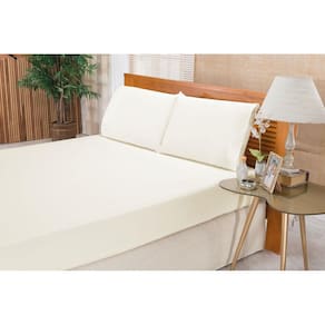 Jogo de Cama Casal King 3 Peças Elegance 180 Fios Palha