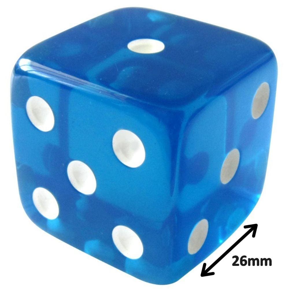 Jogo De Dado 26mm Azul Euclides Jordão - 1 Unid.