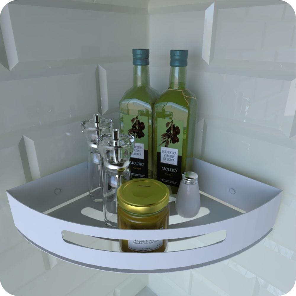 Porta Temperos e Condimentos de Parede Branco Multiuso