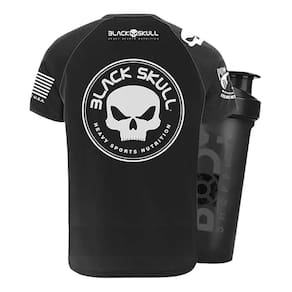 Camiseta Dry Fit Padrã?O Preto G + Shaker - Black Skull