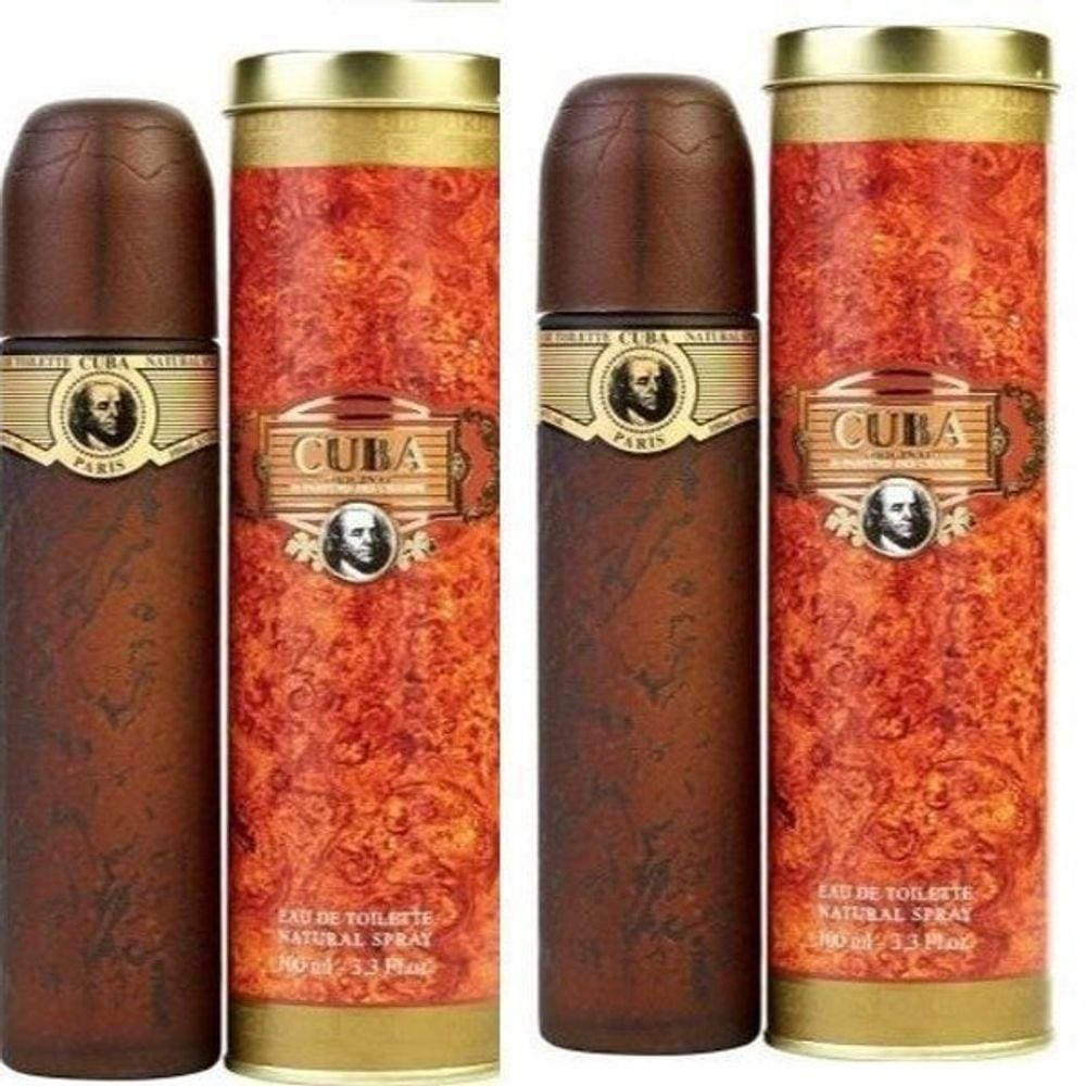 Kit 2 Perfumes Cuba Gold Masculino Edt 100 Ml
