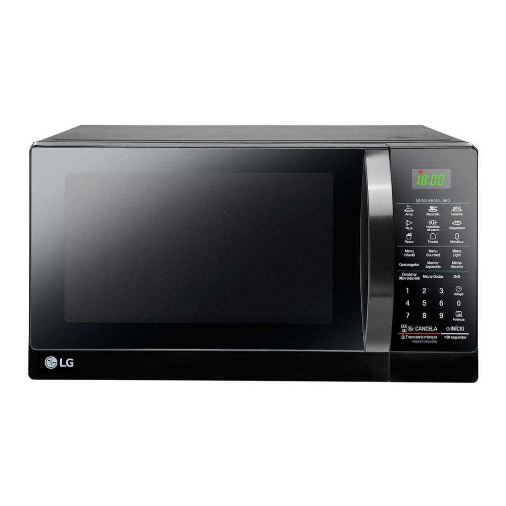 Micro-ondas com Grill 30L LG MH7097AR Preto 127V - 110V