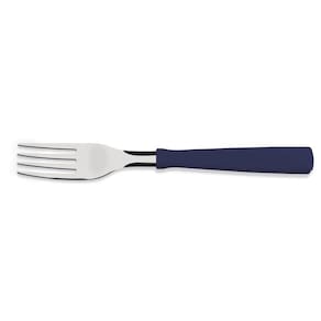 Garfo de Mesa Tramontina New Kolor com Lâmina em Aço Inox e Cabo de Polipropileno Azul Tramontina