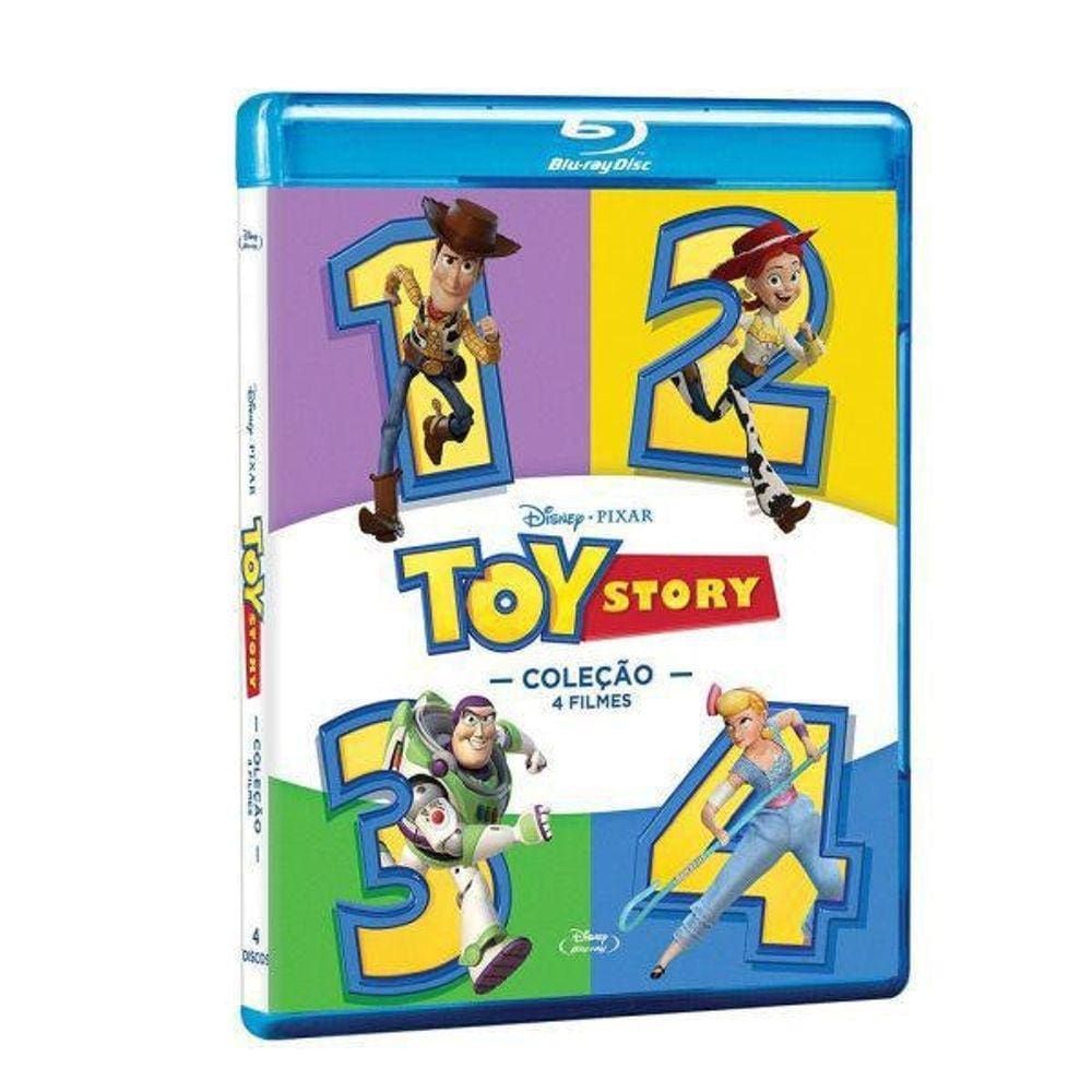 Pack Blu-Ray Toy Story Coleção 4 Filmes 4 Bds