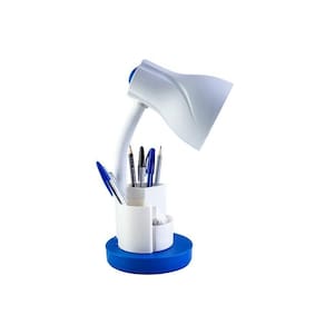 Luminária de Mesa Startec Spiralle com Porta Lápis E27 Bivolt Azul