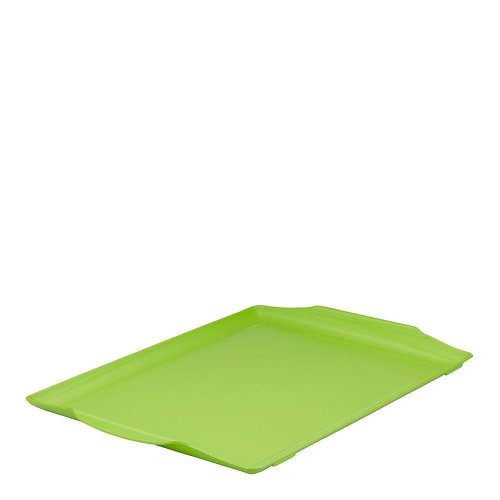 Bandeja Square Retangular 35x50 Verde em Polipropileno Linha Tropical VEM