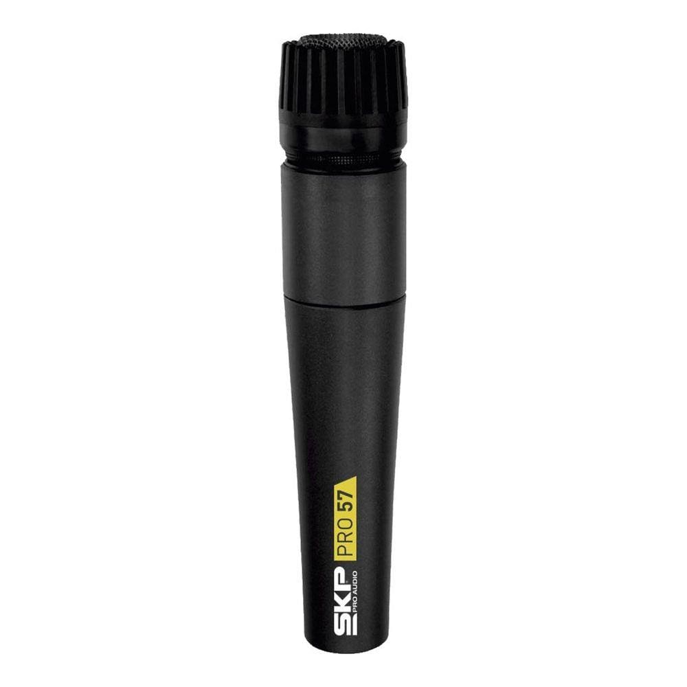 Microfone com fio profissional, acompanha cabo 5 metros pro-