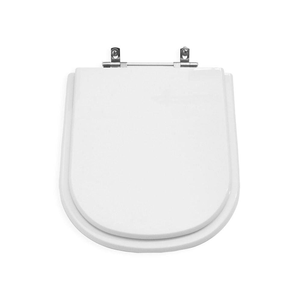 Assento Sanitário Poliéster Quadra Branco Para Louça Deca