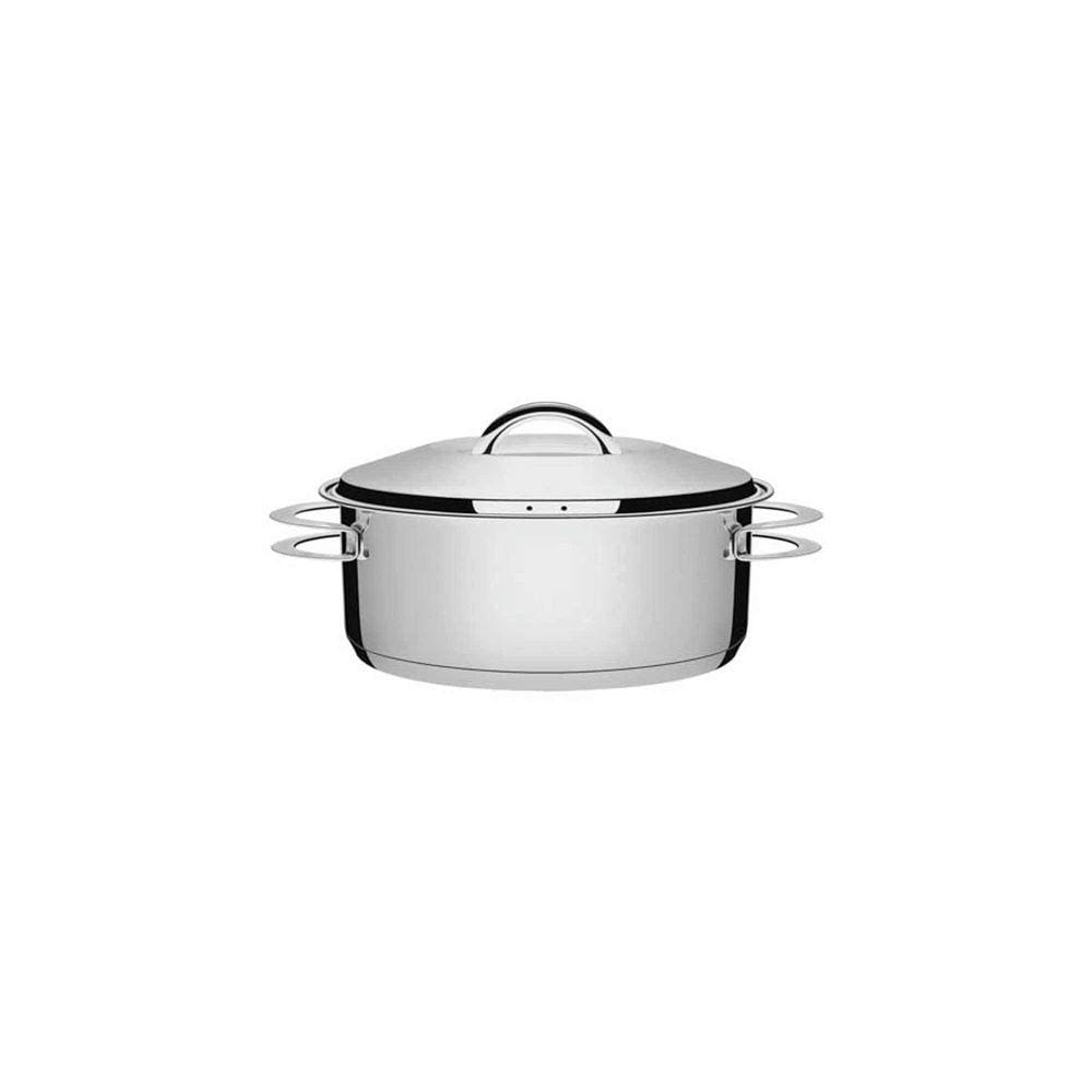Caçarola Tramontina Rasa Solar em Aço Inox Fundo Triplo com Tampa e Alças 16 cm 1,4 L Tramontina