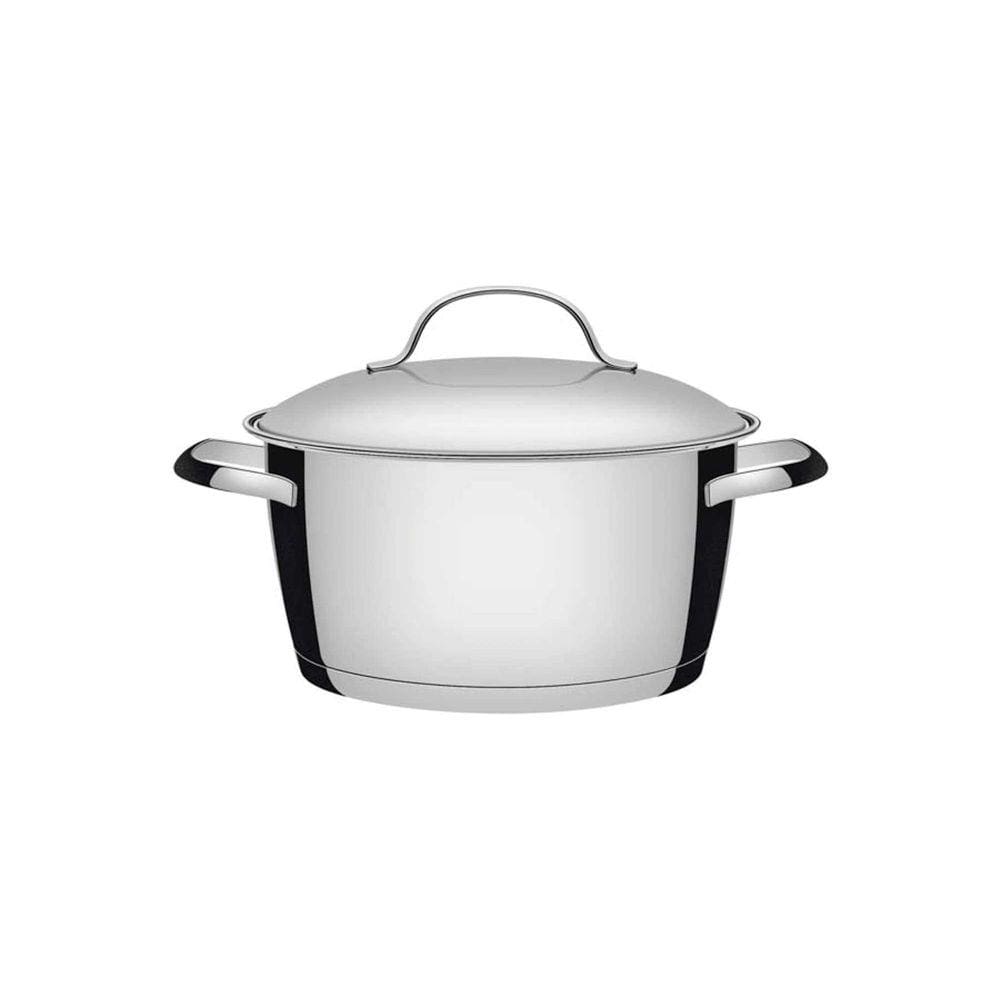 Caçarola Funda Tramontina Allegra em Aço Inox com Fundo Triplo 22 cm 4,2 L Tramontina