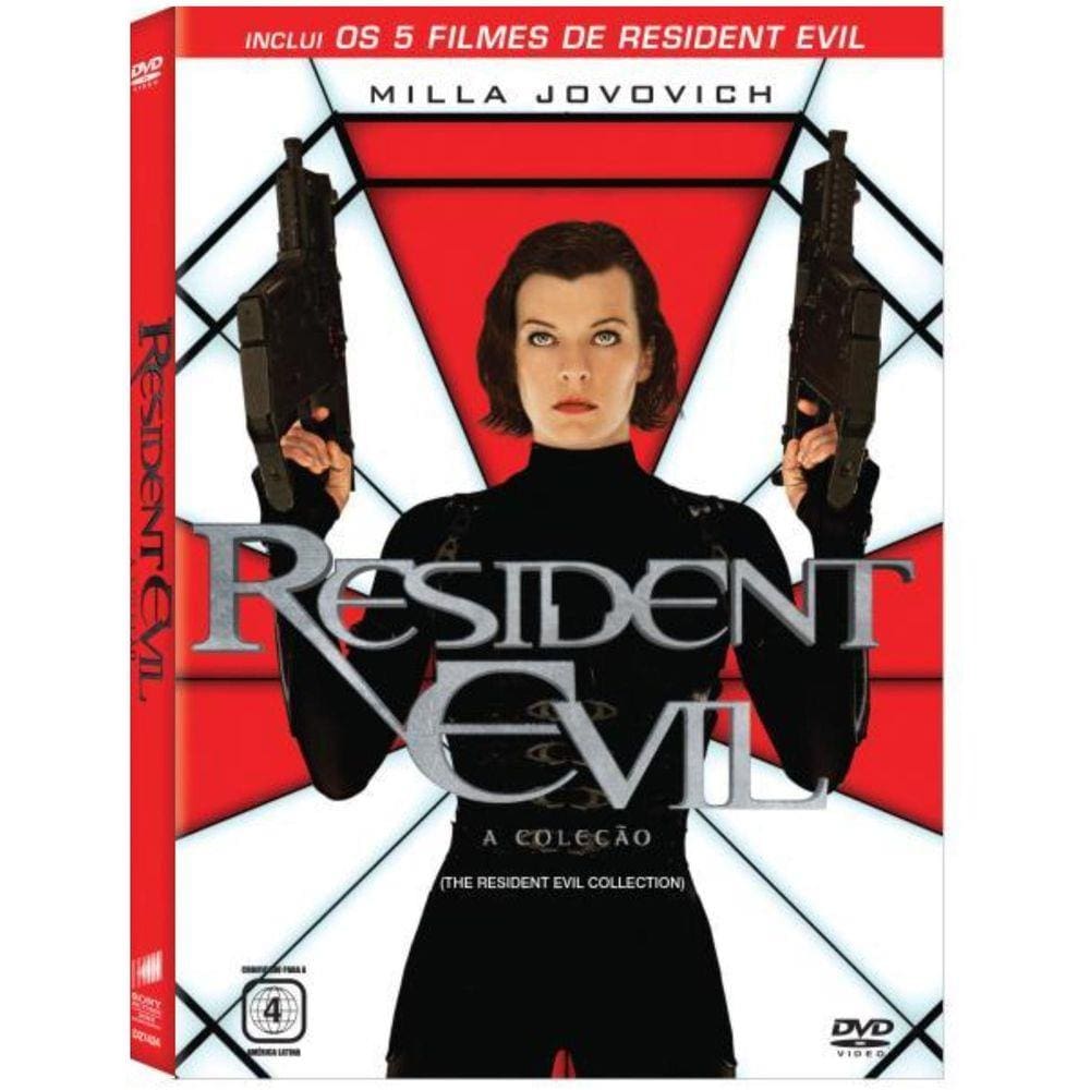 Box Dvd Coleção Resident Evil - 5 Filmes