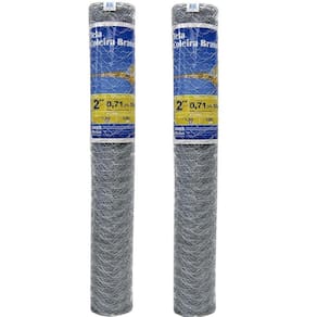 Tela Galvanizada Galinheiro 1,8m x 50m kit 2 Telas