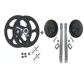 Aro Bike Infantil Aro 16 Nylon+ Roda Lateral, Preto.