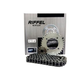Kit Relação Transmissão Honda Biz 125 Riffel Com Retentor