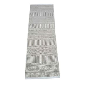 Passadeira Kilim Anand 100% Algodão Bege 60X1.80M
