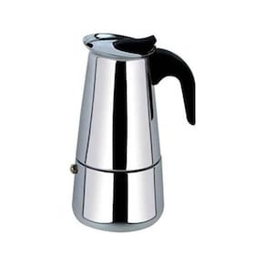 Cafeteira Italiana Moka Pequena 100Ml Aço Inox Moderna