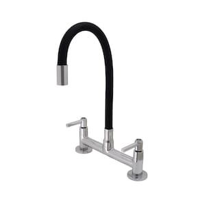 Torneira Misturador Cozinha Color Flexível Preto Mesa Meli