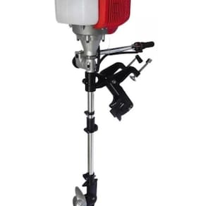 Motor Para Barco Popa Rabeta Vertical 52cc Com Embreagem