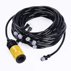 Mangueira Climatizadora Conjunto 2 und Nevoa Kit Sistema Irrigacao Jardim Quintal Grama 10 M