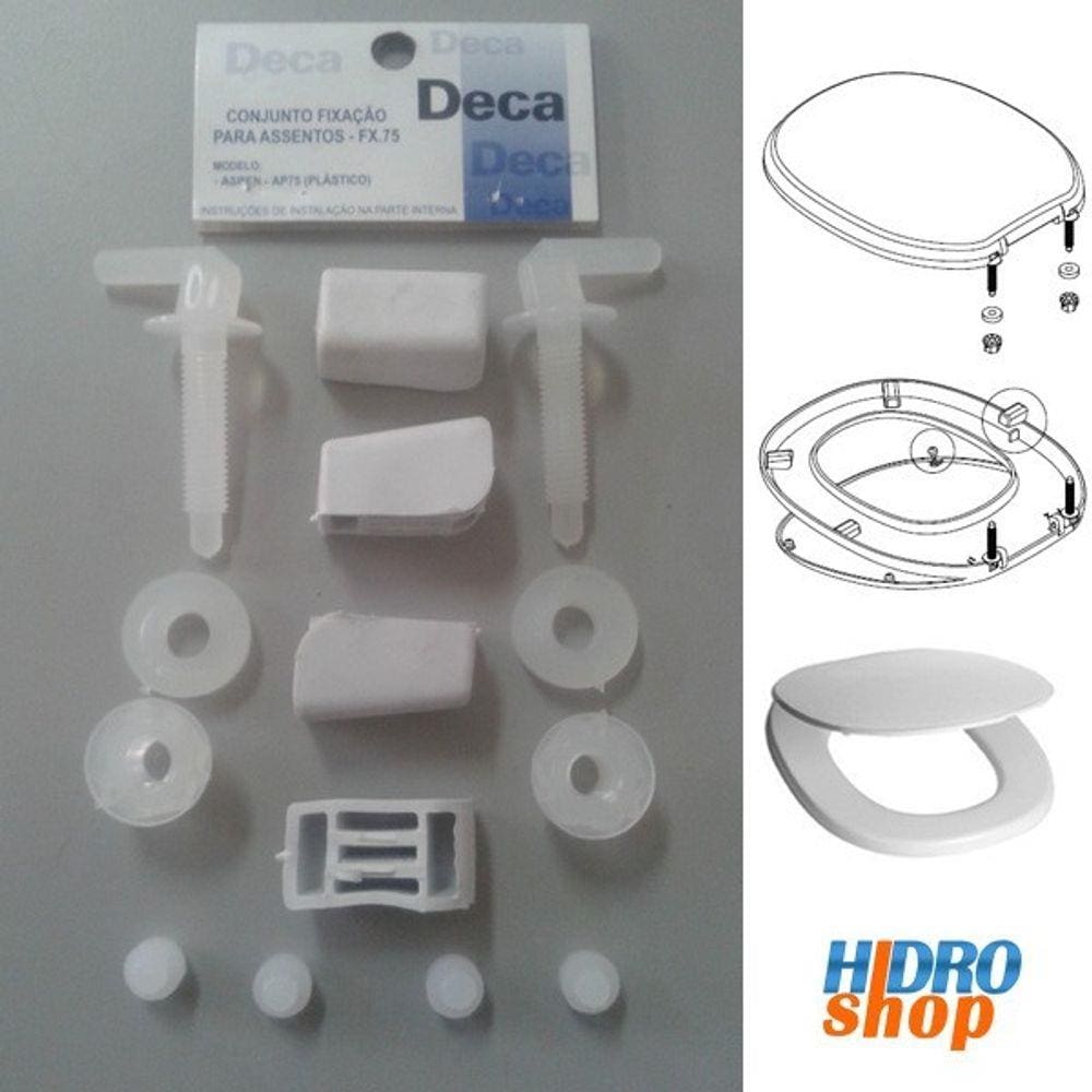 Fixação Assento Sanitário Aspen Deca Branco - 1100FX7517