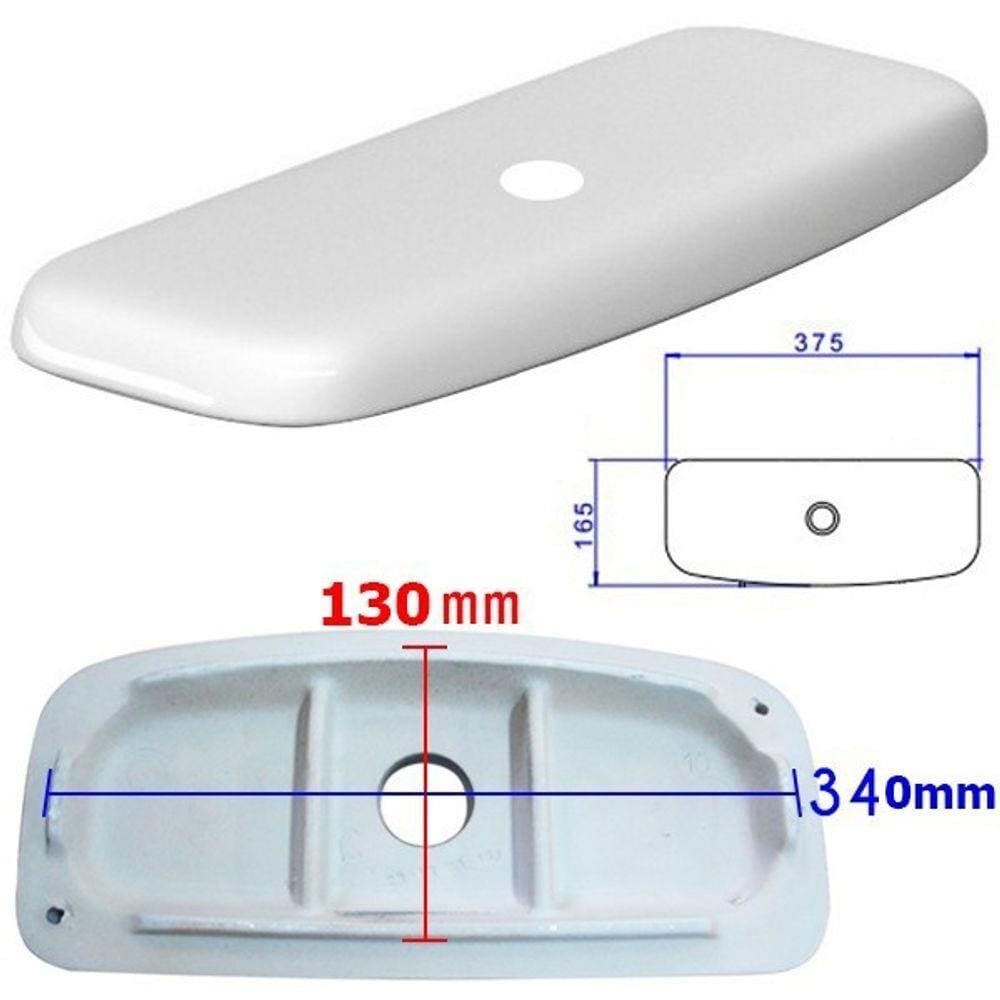 Tampa reposição Caixa Acoplada Deca Ravena Aspen Izy Fast Flex Branco - TP0017