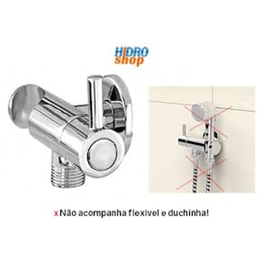 Registro Ducha Higiênica 1/4 Volta Com Suporte - 200203