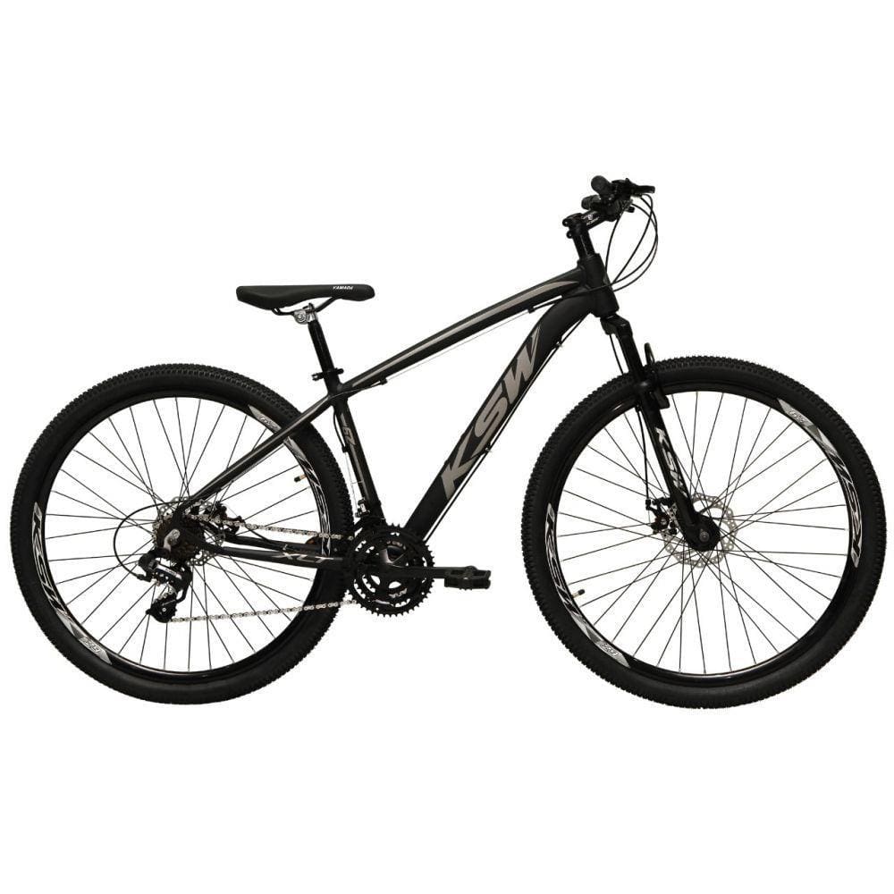 Bicicleta Aro 29 24v K7 Freio Hidráulico Preto/prata Tam21