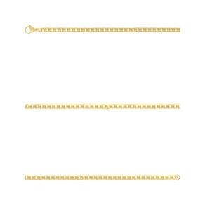 Pulseira Aço Groumet Elos Duplos 4.70mm 21cm Gold IPG