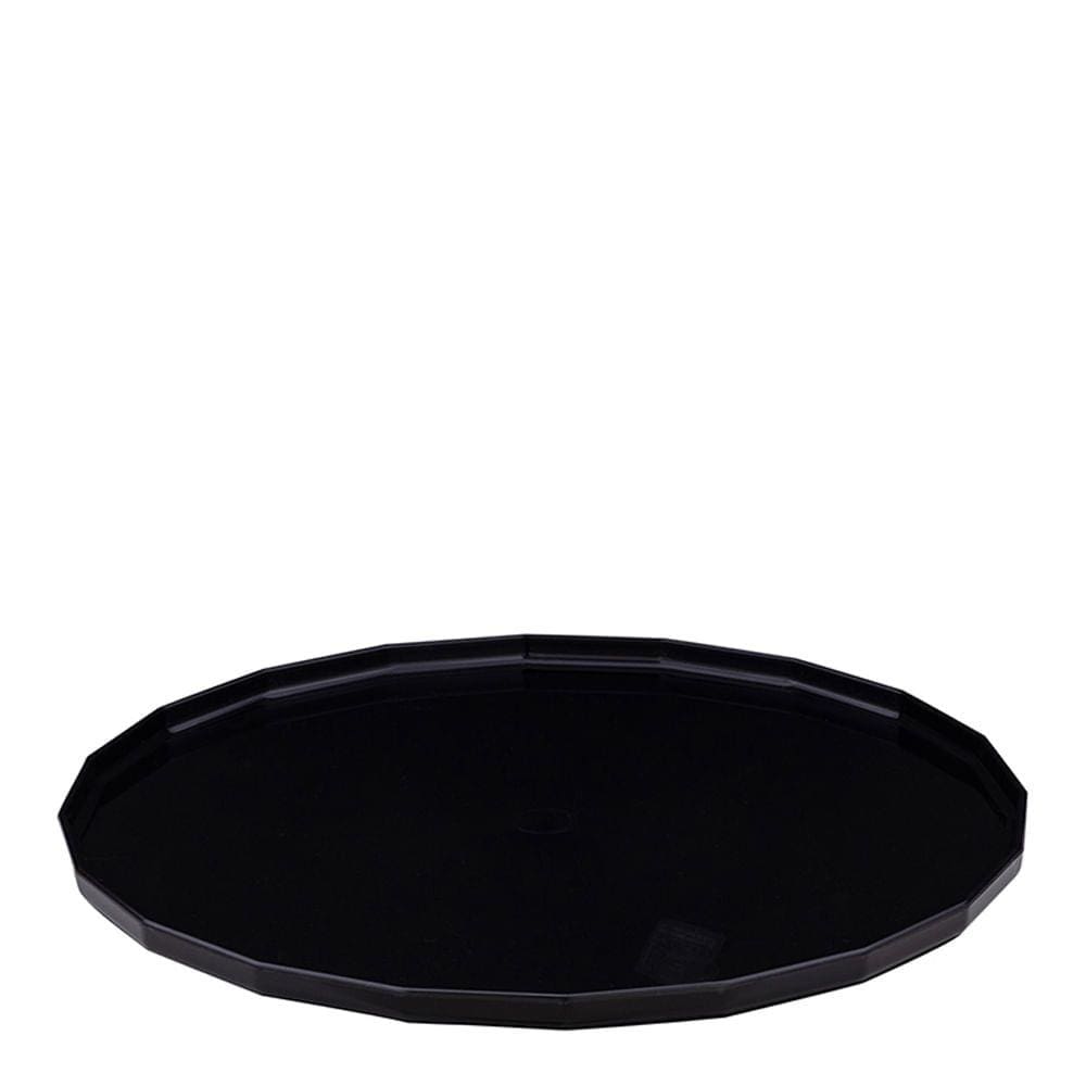 Bandeja Elegance Redonda Aro 30 Preta em Policarbonato Linha Profissional Cook VEM