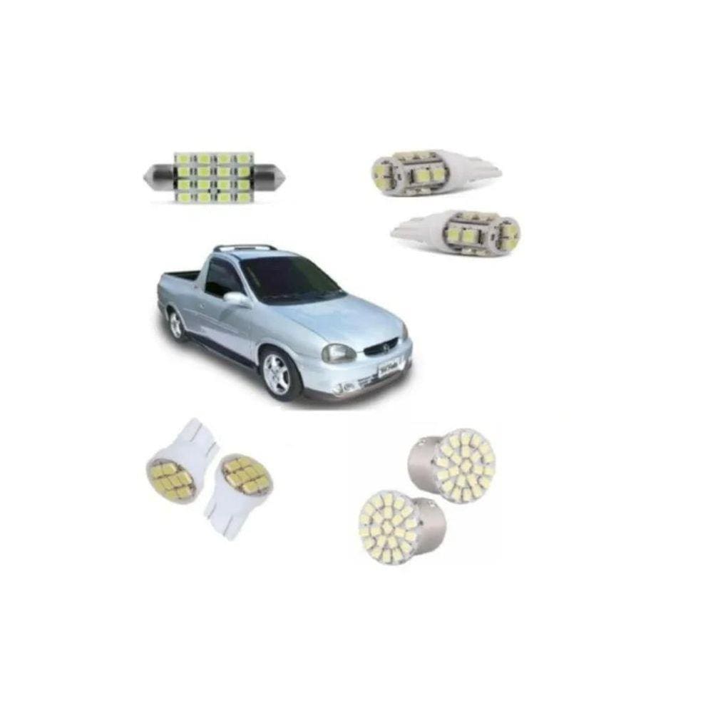 Kit Lâmpadas Led Gm Chevrolet Picape Corsa 1995 A 2003